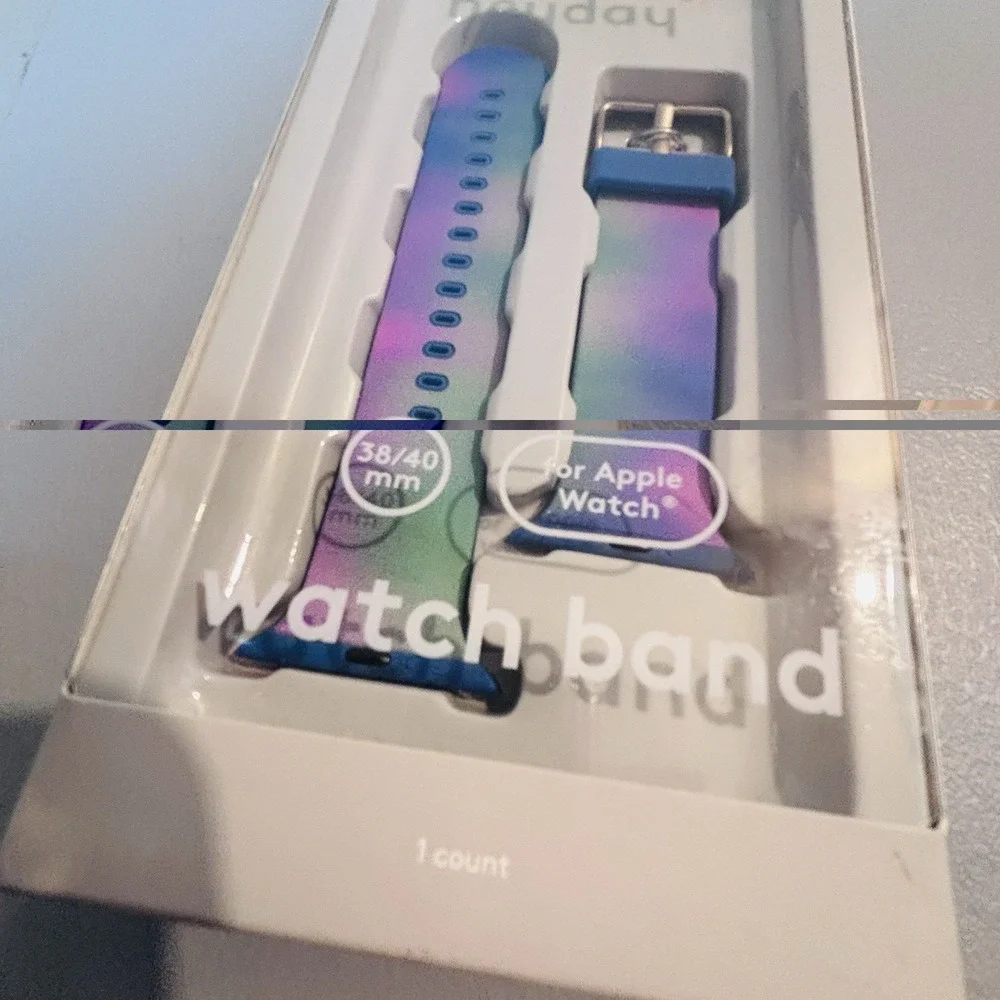 Apple Watch Band Heyday Silicone 38-40mm Northern Lights Pink Blue Purple New